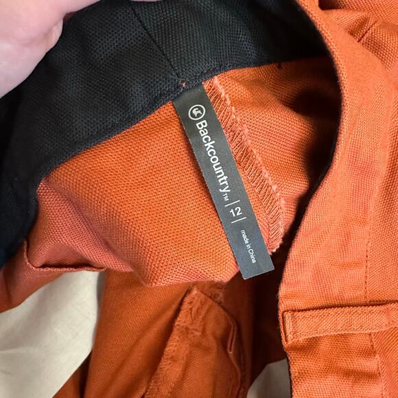 Backcountry Women’s Pants Rust Orange Straight Leg Cotton Blend Size 12 - Picture 2 of 9